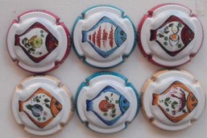 MONJOY JUEGO 6 PLACAS X. 136704 a 136710 (PECES)