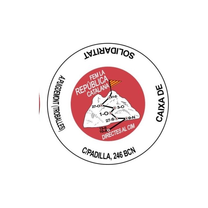 PLACA DE CAVA "PIRULA CONMEMORATIVA" 11 DE SETEMBRE 