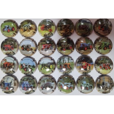 GIBASCH JUEGO 6 PLACAS V. 23255 A 23260 (TRACTORES)